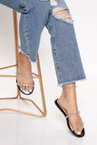 Meant To Be Flat Sandals - Black