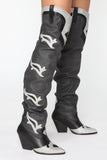 Rare Sighting Heeled Boots - Black