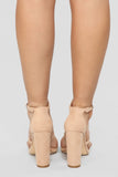 Bounce To The Ounce Heeled Sandals - Nude