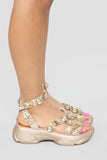 Obsession Flat Sandal - Rose Gold