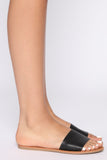 One Wish Flat Sandals - Black