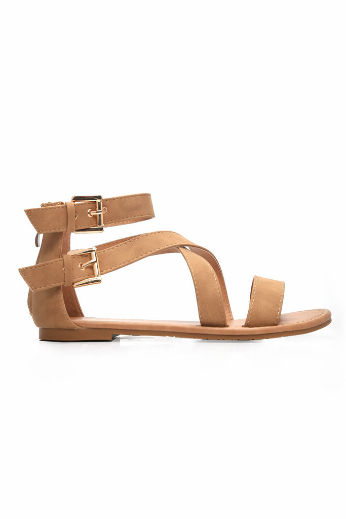 No Hiding Sandal - Tan