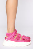 Real Talk Sneakers - Fuchsia