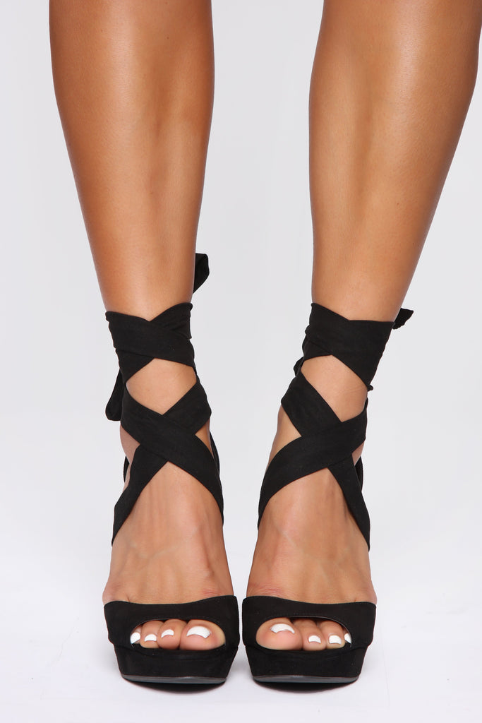 Proud Of You Heeled Sandals - Black