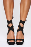 Proud Of You Heeled Sandals - Black