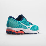 Mizuno Waveknit R2 Women's Peacock Blue/Fiery Coral