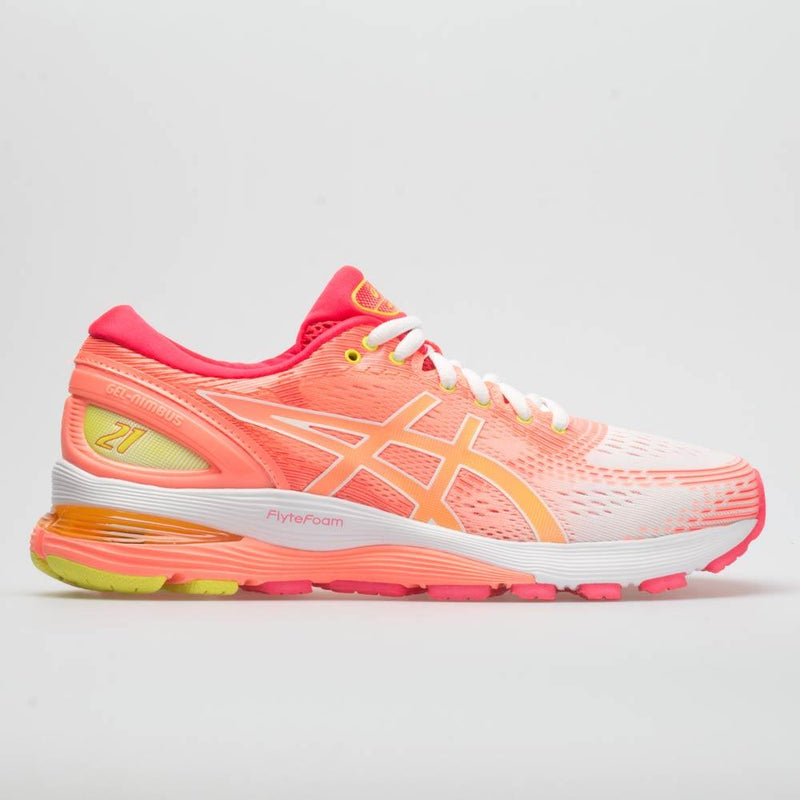 ASICS GEL-Nimbus 21 Women's White/Sun Coral