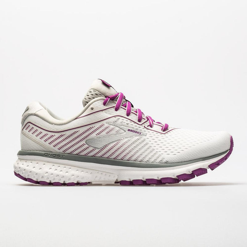 Brooks Ghost 12 Women's White/Gray/Hollyhock