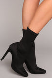 Can You Say Sleek Bootie - Black