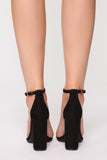 That One Strap Heels - Black