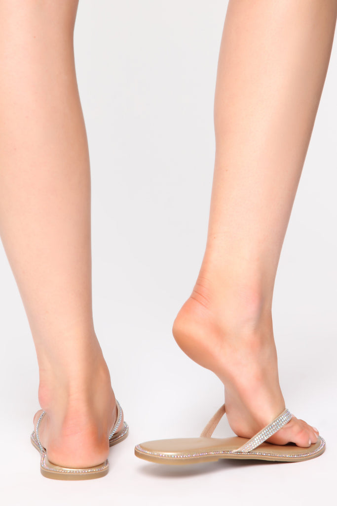 Just Realized Flat Sandals - Gold