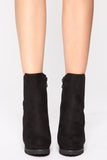 Until The End Booties - Black