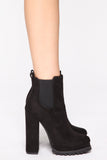 Until The End Booties - Black