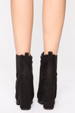 Until The End Booties - Black