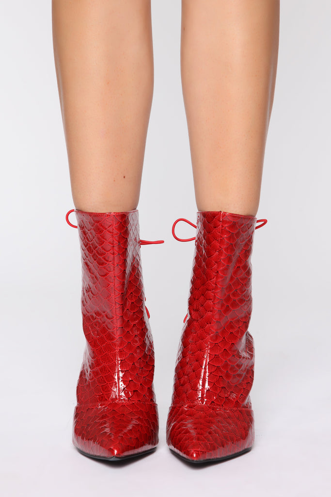 Fast Lane Bootie - Red