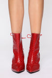 Fast Lane Bootie - Red
