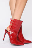 Fast Lane Bootie - Red
