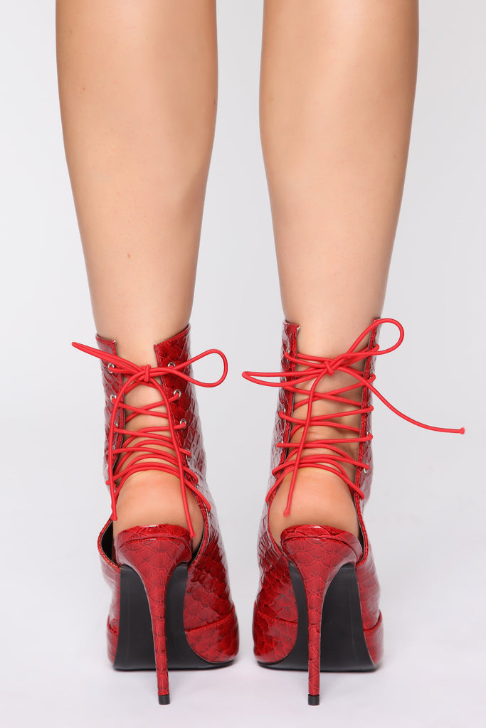 Fast Lane Bootie - Red
