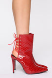Fast Lane Bootie - Red