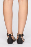 Endless Love Flat Sandals - Black