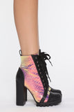 Taking No Chances Booties - Metallic