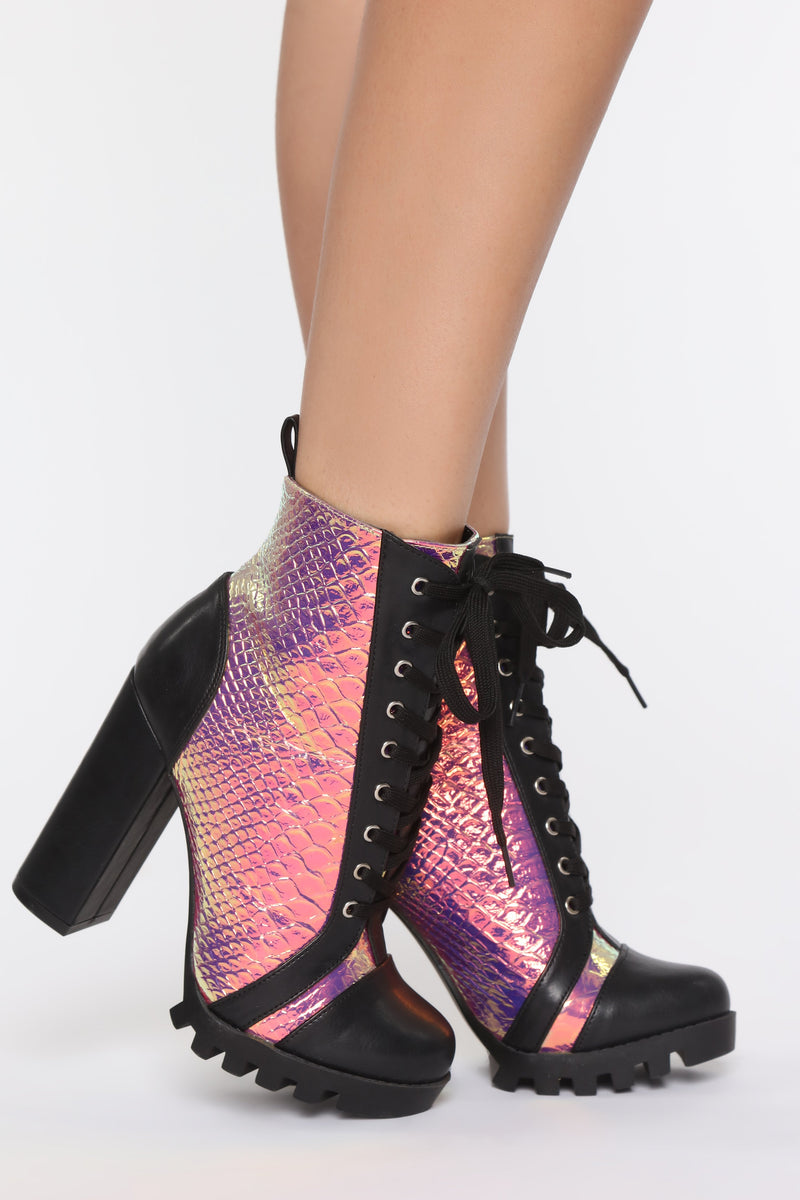 Taking No Chances Booties - Metallic