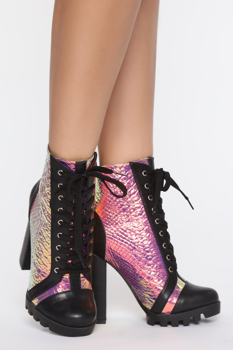 Taking No Chances Booties - Metallic