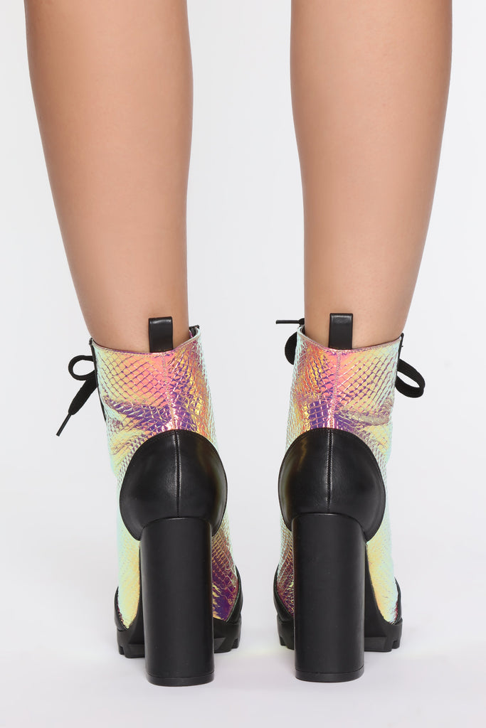 Taking No Chances Booties - Metallic