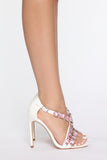Breaking Expectations Heeled Sandal - White