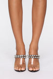 Came To Party Heeled Sandals - Black
