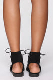 Saving You Flat Sandal - Black