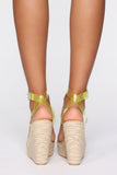 Summer Time Fun Wedgie - Yellow