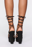 Round Of Applause Heeled Sandals - Black