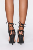 Intuition Heeled Sandals - Black