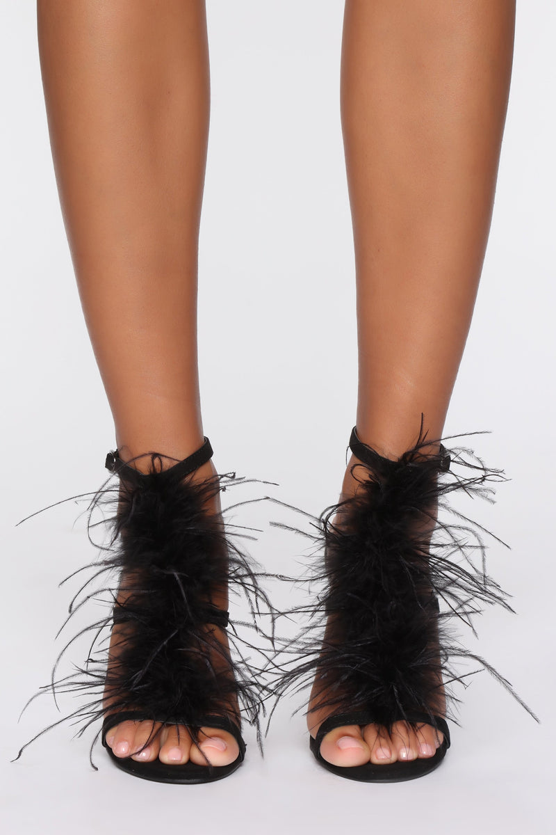 Lost In The Moment Heeled Sandals - Black