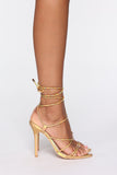 Lavish Life Heeled Sandals - Gold