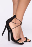 Differences Heeled Sandals - Black
