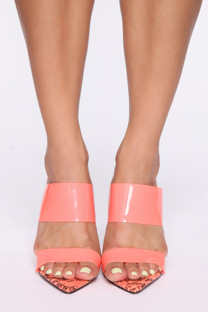 Call Me Maybe Heeled Sandals - Orange