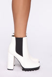 Night Out Booties - White
