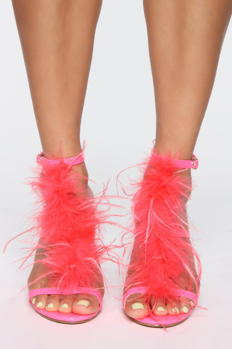 Lost In The Moment Heeled Sandal - NeonPink