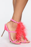 Lost In The Moment Heeled Sandal - NeonPink