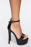 Look At Me Now Heeled Sandals - Black