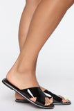 She's Worth It Flat Sandal - Black