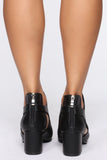 In The Now Booties - Black