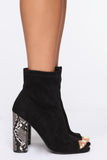 What A Shocker Booties - Black