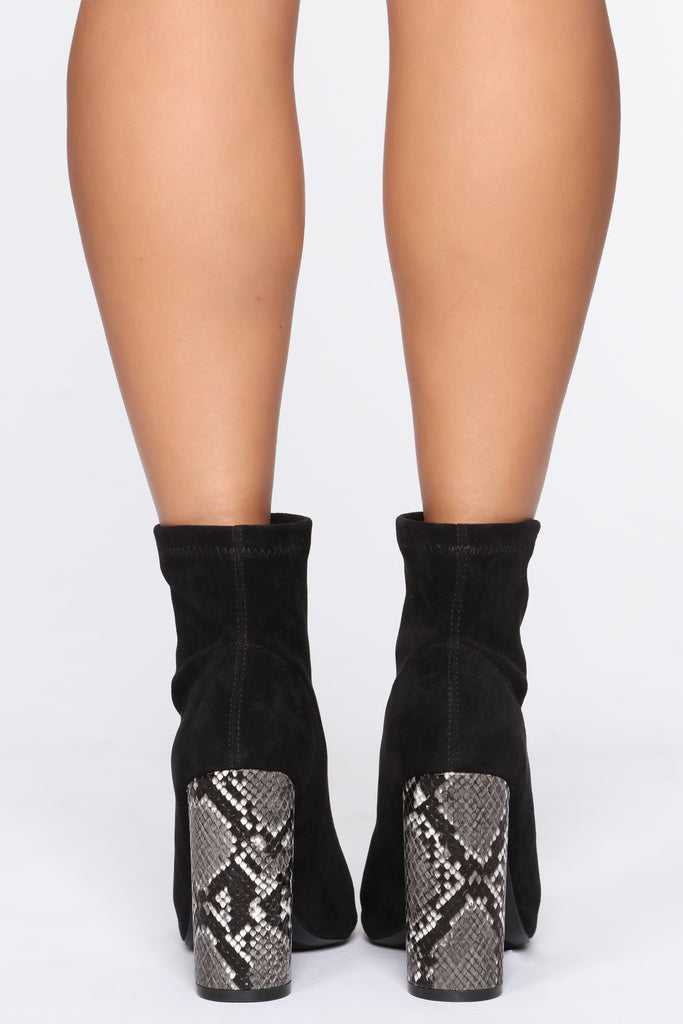 What A Shocker Booties - Black