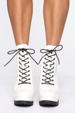 No Strings Attached Booties - White Patent