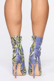 Don't Mess With Me Booties - Purple Snake