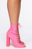 Don't Wake Me Up Booties - Fuchsia