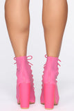Don't Wake Me Up Booties - Fuchsia